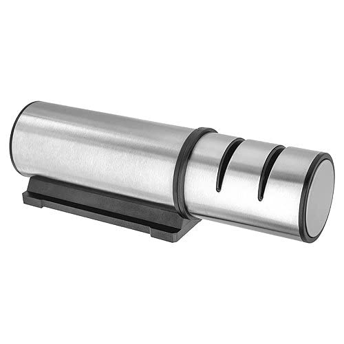 Stellar 3-Stage Diamond & Ceramic Portable Kitchen Knife Sharpener, Coarse and Medium Sharpening for Left or Right Handed Use