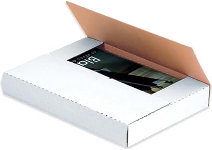Envío de correos de fácil plegado, 12 1/8 x 9 1/8 x 2 blanco – 50 cada paquete [precio es por paquete]: Amazon.es: Oficina y papelería