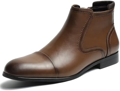 Alfatech by Alfani Men\'s Brown Leather Side-Zip Dress Boots Alfani | Shoes | Alfani Men Liam Side Zip Dress Boots Size  main image 4
