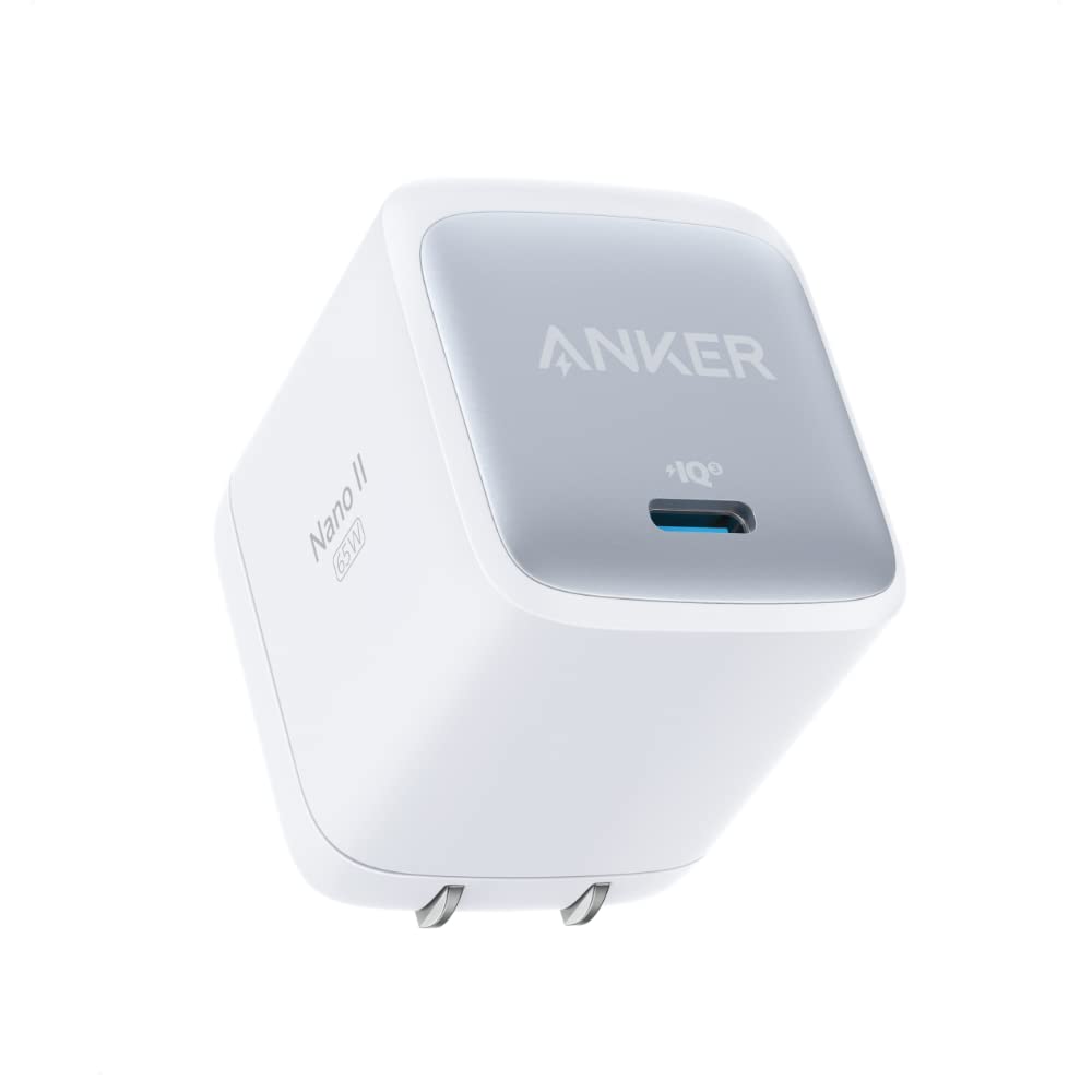 Anker Nano II 65W (PD 充電器 USB-C)【独自技術Anker GaN II採用/PD対応/PSE技術基準適合/折りたたみ式プラグ】MacBook Windows PC iPad iPhone Galaxy Android スマートフォン ノートPC 各種 その他機器対応