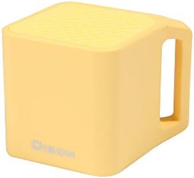 DISON Ultra Portable Mini Wireless Bluetooth Speaker with Selfie Camera Feature and Microphone, Built-in Wireless Remote Control Shutter Release for Phone and Wireless Microphone, Indoor, Outdoor & Travel Use (Apricot Yellow)
