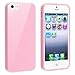 EVERMARKET(TM) TPU Rubber Skin Case Compatible with Appleå iPhoneå 5 / 5S, Light Pink Jelly