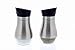 Juvale Set of 2 Salt and Pepper Stainless Shakers - 4oz - Black