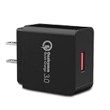 Quick Charge 3.0 18W USB Wall Charger, ANTAOLE Travel Phone Charger Plug Fast AC Power Adapter Qualcomm QC 3.0 For Samsung Galaxy S7/ S6/ Note, iPhone X/ 8 /7 , HTC ,LG, ipad and More