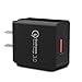 Quick Charge 3.0 18W USB Wall Charger, ANTAOLE Travel Phone Charger Plug Fast AC Power Adapter Qualcomm QC 3.0 For Samsung Galaxy S7/ S6/ Note, iPhone X/ 8 /7 , HTC ,LG, ipad and More