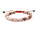 Ovalbuy 8mm Stone Beads Tibetan Buddhist Mala Bracelet for Meditation