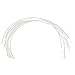 CJESLNA 6 Pair of Stainless Steel Handmade Bra Underwire Replacement - Silver, D Cup