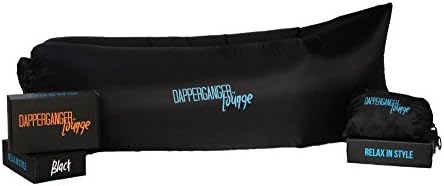 Inflatable Lounge Air Chair Couch Gift Box Ready By DapperGanger Fast Shipping Black