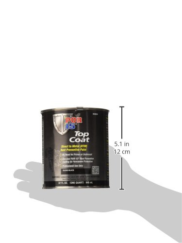 POR-15 45804 Gloss Black Top Coat - 1 quart