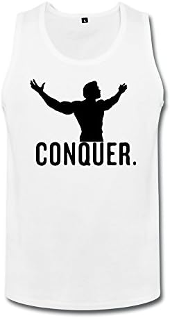 RenHe Men's Conquer Tops Size L White