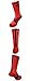 Nike Mens KD Hyper Elite Basketball Socks Medium (Size 6-8) Crimson, Black