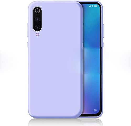 COVO Xiaomi Mi 9 SE Case,Imitation Liquid Silicone TPU Material Phone Case,with Microfiber Cloth Lining Cushion Soft Touch Protective Case Suitable for Xiaomi Mi 9 SE-Purple
