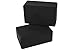 Prosource Fit Foam Yoga Blocks Set of 2, High Density EVA Yoga Bricks, Sturdy Yoga Prop Large Size 4″x 6″ x 9″ (Black)thumb 2