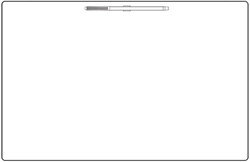 Stainproof Dry Erase White Board Decal Sticker (Premium Quality and 100% Blank) for Refrigerators, Walls and Most Other Smooth Interior Surfaces - 17" Wide x 11" Tall - Dry Erase Marker Included