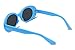 FEISEDY Sunglasses White Oval Clout Goggles for Women Men Retro Round Trendy Rimmed Clueless Costume Frame B2253