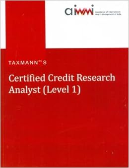 Certified Credit Research Analyst Level I Aiwmi