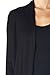 82 Days Women’s Casual Lightweight Long Sleeve Open Front Cardigan Made In USA X-Large Black