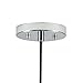 Linea di Liara Primo Large Chrome Glass Globe Pendant Light Fixture Farmhouse Pendant Lighting for Kitchen Island Mid Century Modern Ceiling Light Clear Glass Shade, UL Listed