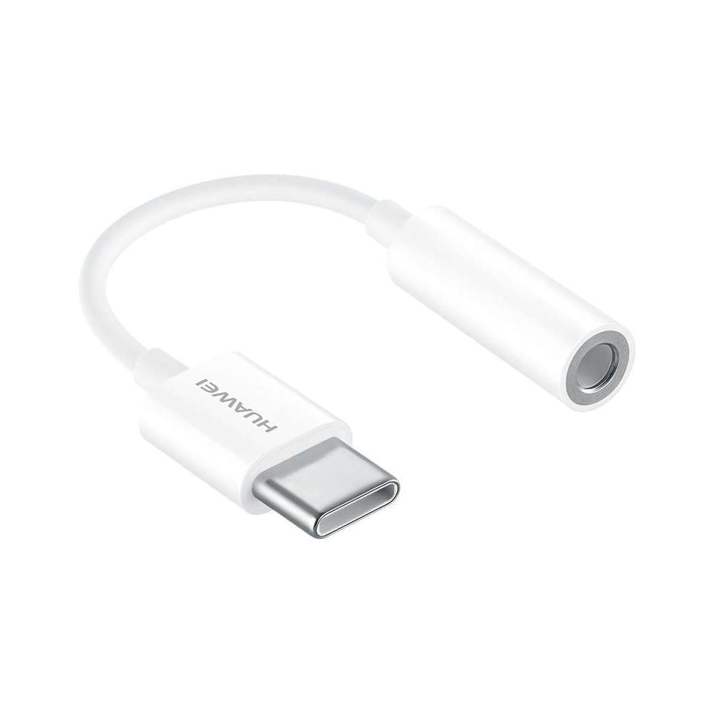 HUAWEI USB-C to 3.5 mm Earphone/Headphone Audio Jack Adapter - White