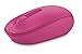 Microsoft Wireless Mobile Mouse 1850 - Magenta Pink . Comfortable Right/Left Hand Use, Wireless Mouse with Nano transceiver, for PC/Laptop/Desktop, works with Mac/Windows 8/10/11 Computers