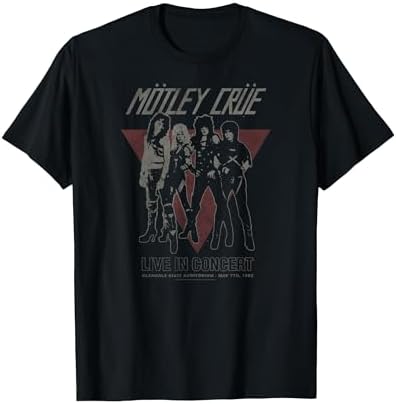 Amazon.com: Motley Crue T Shirt Distressed Vintage World Tour Logo