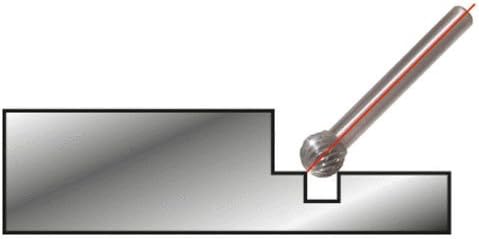 KS Tools 515.3286 Carbide Rotary Burrs KUD Cone - Image 3