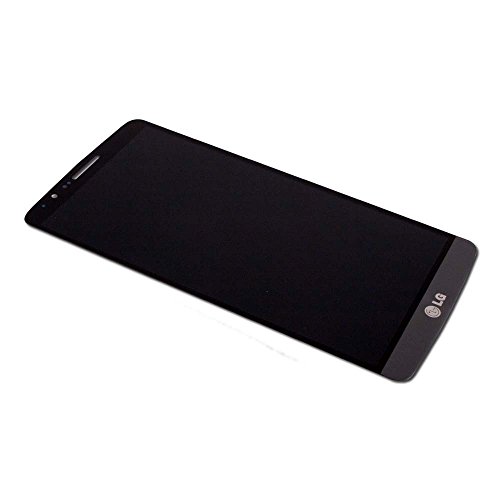 Group Vertical Replacement LCD Digitizer Assembly Compatible with LG G3 (Metallic Black) (D85, VS985, LS990, US990, F400) (GV+ Performance)