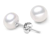 Sterling Silver Earrings Cultured Freshwater Pearl