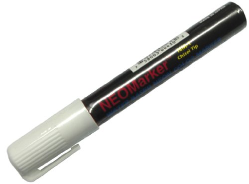 NeoMarker Waterproof Fluorescent Marker - White Chisel Tip
