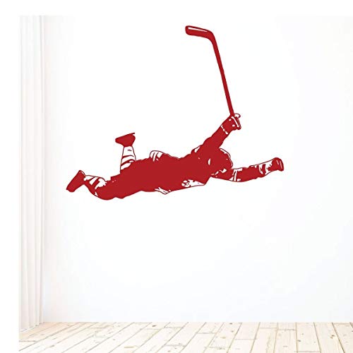 Hockey Wall Decor Vinyl Decal | Bobby Orr, The Flying Goalie Vinyl | Sports Decoration