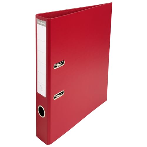 Exacompta 10 lever arch files PremTouch burgundy spine 50 mm A4
