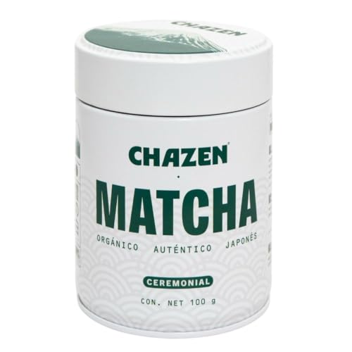 Matcha Ceremonial Orgánico – CHAZEN – Primera Cosecha, Japonés, 100g | 100% Puro y sin endulzar. Perfil suave sin amargor. Ideal para matcha latte, smoothies y estilo tradicional.