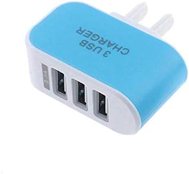 SJIAO Portable Travel Charger with USB Ports, Multi-Ports USB Charger 3.1A Triple USB Port Wall Home Travel AC Charger Adapter for Samsung/Apple US Plug/iPad/iPhones/iPod