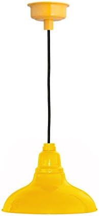 8" Dahlia LED Pendant Light in Yellow