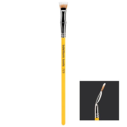 Bdellium Tools Professional Makeup Brush Studio Line - Duet Fiber Bent Mascara Fan 729