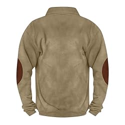 Mens Quarter Zip Pullover Vintage Fashion Long