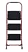 COSCO 3-Step Big Step Folding Step Stool with Rubber Hand Grip, Red