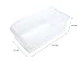 Honla Set of 2 Freezer Bins,Refrigerator Organizer Trays,Large Plastic Fridge Containers for Home Kitchen and Pantry Cabinet Storage Organization,13.4 by 7.2 by 4.8-Inch,Clear