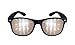Tinted Diffraction Glasses - Amber - High Quality Effect - Rave Accessories - Black