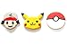 Cookie Cutters | 3-Piece Pokemon Set | Pokeball, Ash, Pikachu | Shapes | Molds to Cut Out Pastry Dough, Pie Crust | Fun for Kids, birthdays & family activities, & Ginger bread