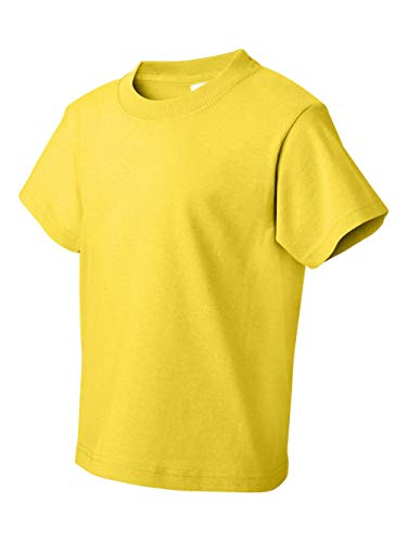 Fruit of the Loom Boys 5 oz.Heavy Cotton HD T-Shirt (3931B) -Yellow -M
