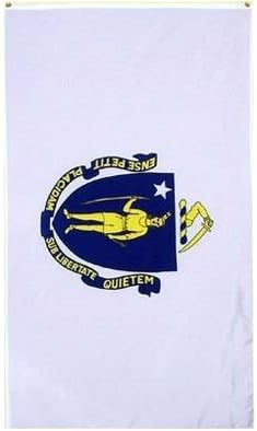 NationalCountryFlags New 3x5 Massachusetts State Flag US USA American Flags