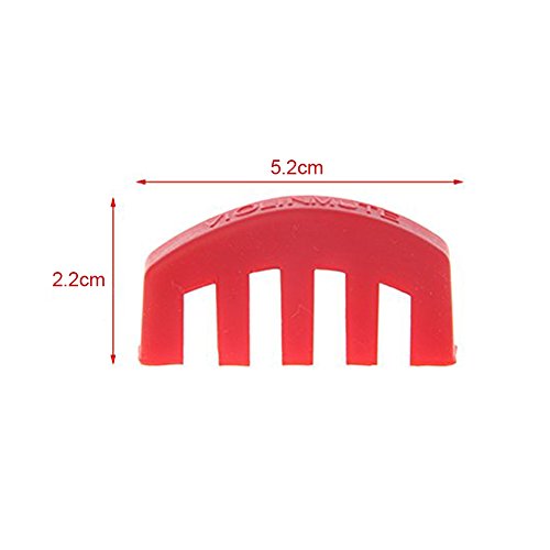 WANDIC 2pcs Violin Mute Rubber Violin Lightweight Practice Mute Combo Claw Style Mute for Violin Red
