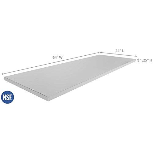 NewAge Products 65802  64"W X 24"D Countertop Stainless Steel Outdoor Kitchen Top, Classic - Thumbnail 4