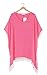 Adreamly Women's Pom Pom Trim Kaftan Chiffon Swimwear Beach Cover Up