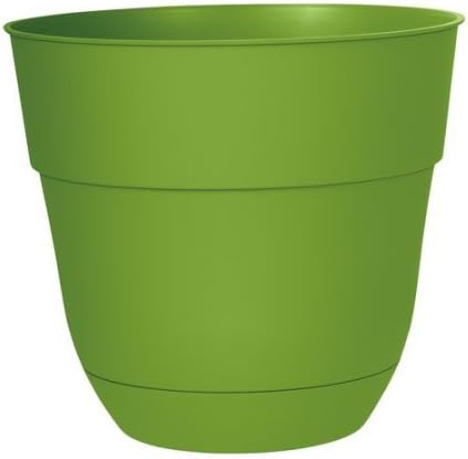 Planter Pots 12" Made of Resin that can retain moisture Perfect for indoor-outdoor. Lightweight and easy to handle, Pack of 3 Green