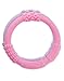Lifefactory Multi-Sensory Latex & BPA-Free Silicone Teething Ring, Pink/Lilac, Set of 2