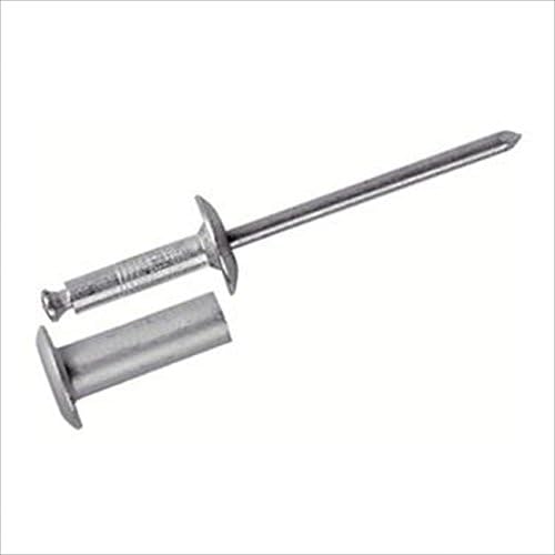Avdel Avdelmate BALMS-08BP-26 Mate Rivet; 1/4 Inch (0.250 Inch), (1.375 - 1.625 Inch GR), LG FLNG HD, ALUM, CLR Finish
