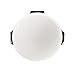 simplehuman Round Retro Step Trash Can, White Steel, 30 L / 8 Gal