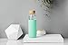 veegoal 18 Oz Borosilicate Glass Water Bottles with Bamboo Lid, BPA-FREE, Non-Slip Silicone Sleeve, and Stainless Steel Leak Proof Lid - Reusable Glass Bottle for Men and Women